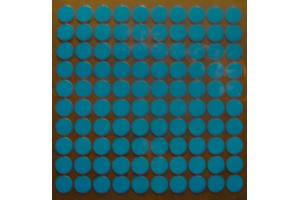 100 Buegelpailletten 9mm Neon blau